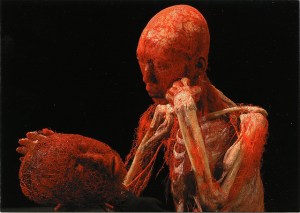 A postcard from the Body World Exhibit.