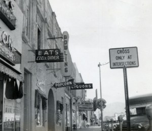 Main Street, Canon City, Colorado in the 1940s or 1950s